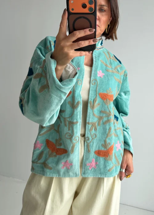 Welurowy Żakiet Boho Reversible Bloom NR.47