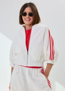 Bluza Dresowa Ullino Strip Biała 