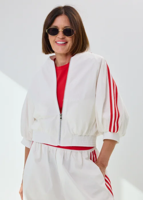 Bluza Dresowa Ullino Strip Biała 