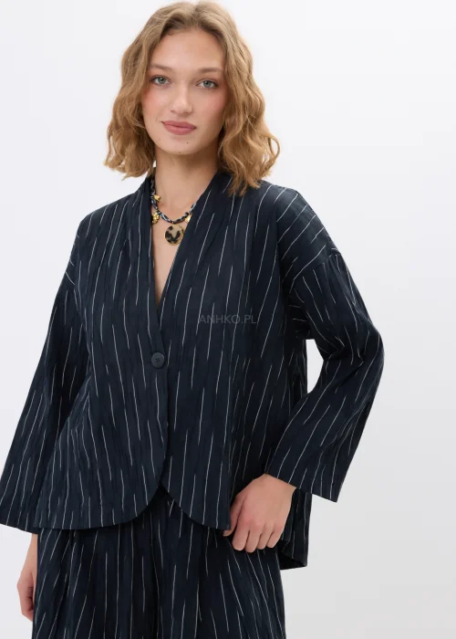 Marynarka Caprié Stripes Czarno-Biała 