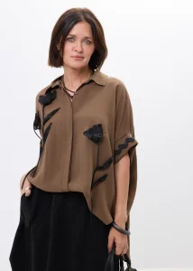 Koszula Fiore Nera Brązowa 