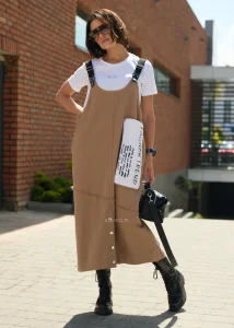 Sukienka Happy Fashion Karmelowa 