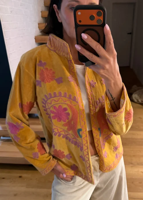 Welurowy Żakiet Boho Reversible Bloom NR.79