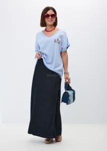 Spódnica Grey Wrap Granatowa