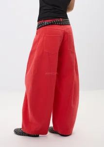 Jeansy Coral Drift Czerwone 