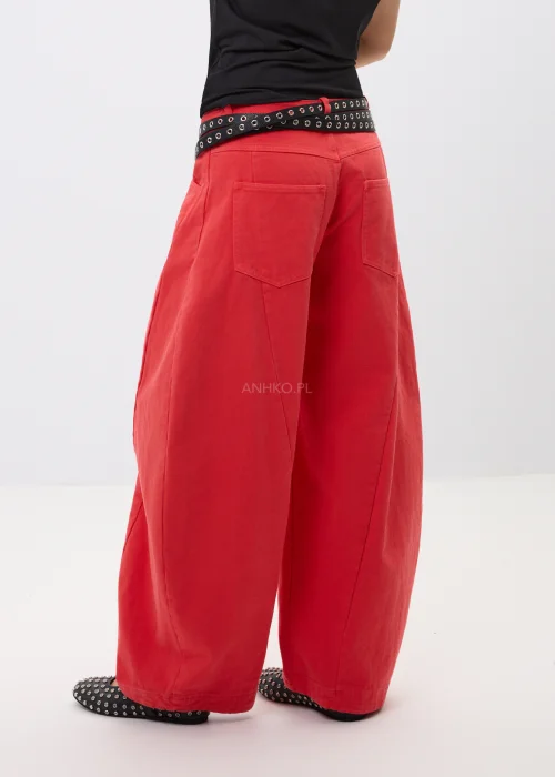 Jeansy Coral Drift Czerwone 