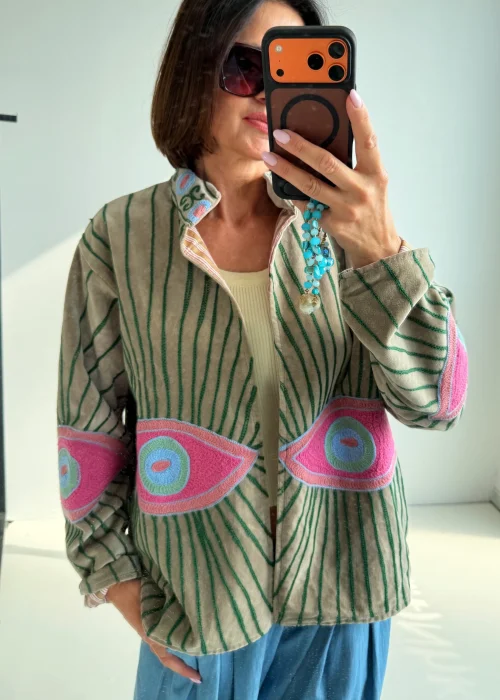 Welurowy Żakiet Boho Reversible Bloom NR. 65