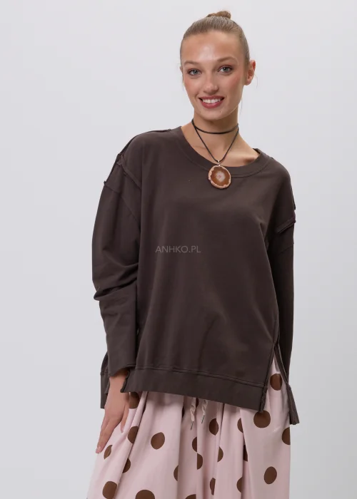 Bluza Wild Spirit Glam Brązowa 