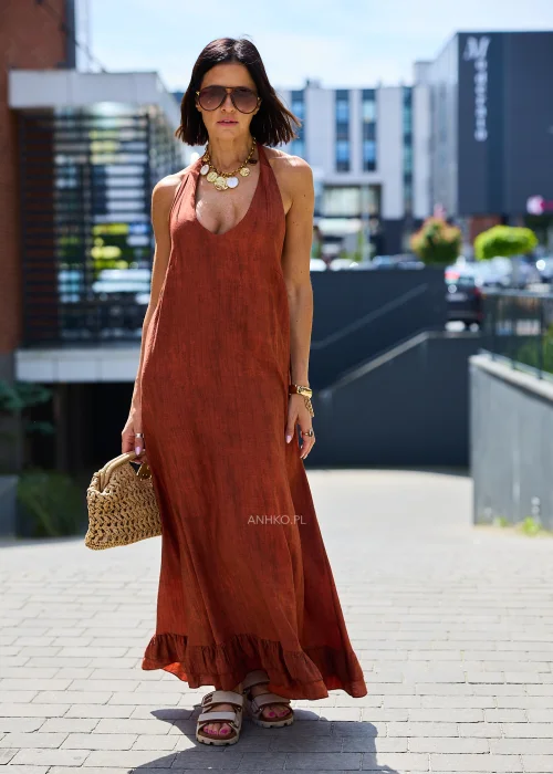 Sukienka Dune Copp Ceglana 