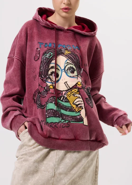 Bluza Artemis Art Bordowa 
