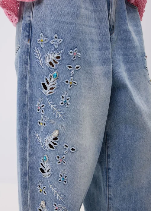 Jeansy Bloom Rebel Jasny Denim 