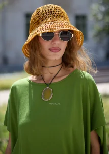 Kapelusz Typu Bucket Hop Raffina Karmelowy