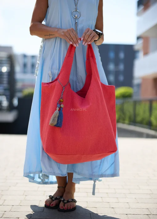 Torba Shopper Cassino Malinowa